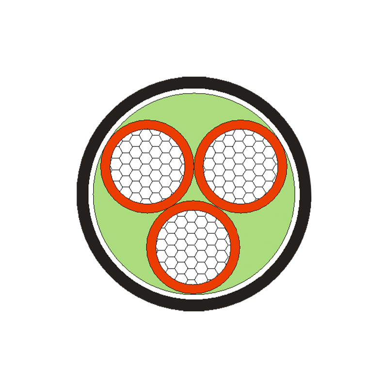 Cablu de alimentare izolat XLPE/PVC pentru tensiune nominală 0,6/1kV