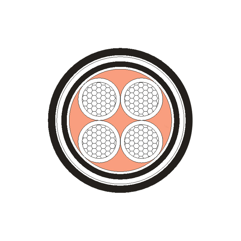 Cablu de alimentare izolat XLPE/PVC pentru tensiune nominală 0,6/1kV