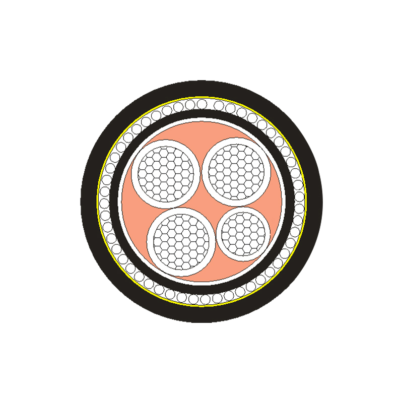 Cablu de alimentare izolat XLPE/PVC pentru tensiune nominală 0,6/1kV