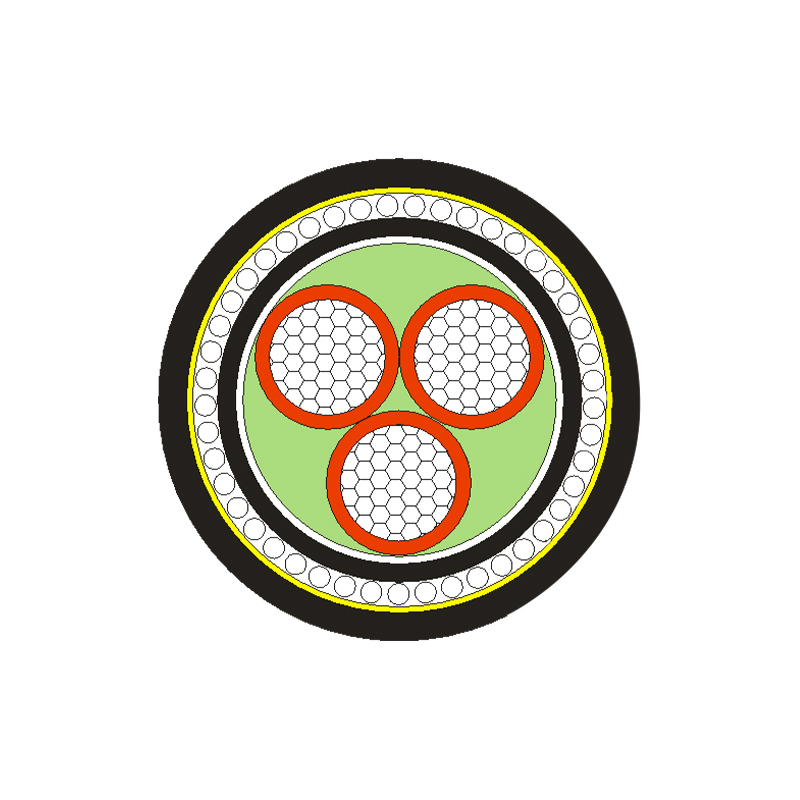 Cablu de alimentare izolat XLPE/PVC pentru tensiune nominală 0,6/1kV